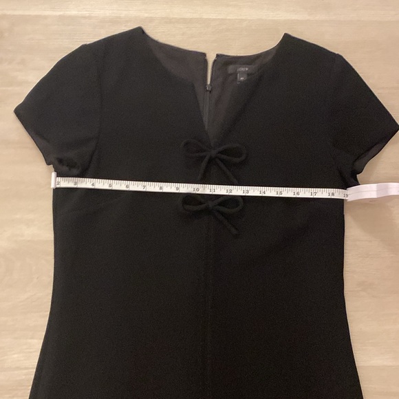 J Crew Black Bow Dress Size 8 - Picture 12 of 15